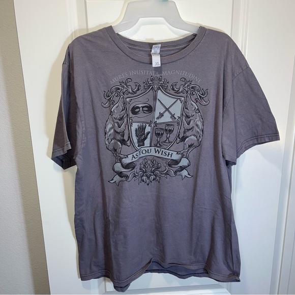 shirtwoot Other - ShirtWoot As You Wish graphic T-Shirt men size XL gray short sleeves 100% cotton